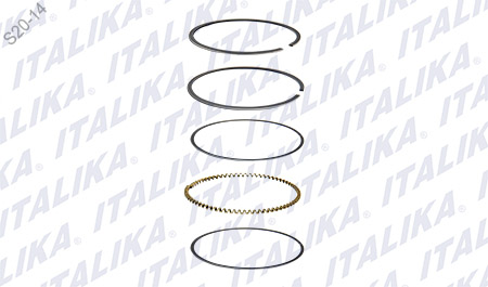 [E08010099] JGO ANILLOS DE PISTON ATV250 C/REVERSA