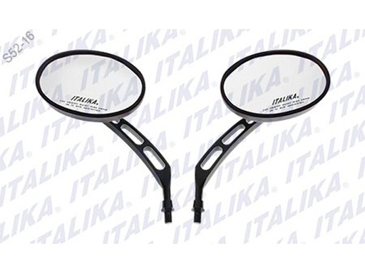 [F10010214] JUEGO ESPEJOS ITALIKA CON LOGO Y LEYENDA TC200 2016