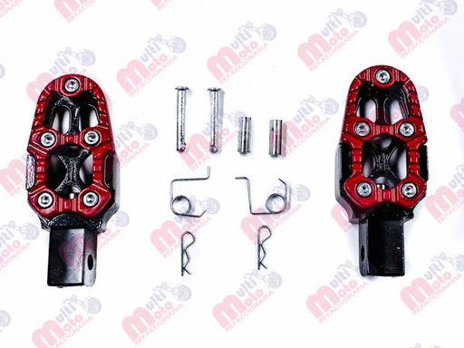 [POS-1616-0830R] JUEGO POSAPIE TRASERO ALUMINIO IR2830 ROJO