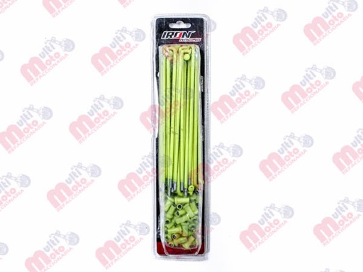 [RAY-1511-0102] JUEGO RAYOS ALTA CALIDAD 8G-161 HONDA CARGO/UTILITARIA/STR AMARILLO