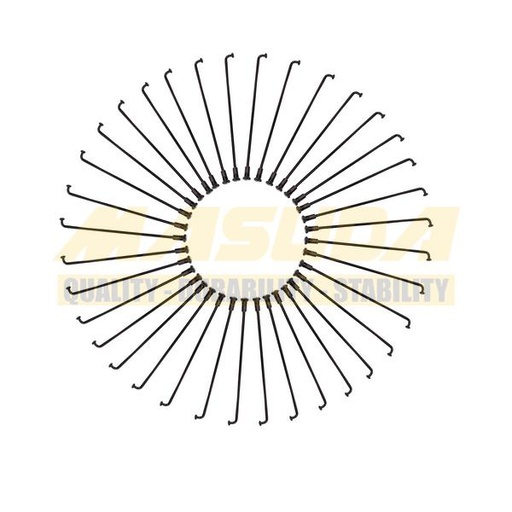 [RAY-1511-0103] JUEGO RAYOS ALTA CALIDAD 8G-161 HONDA CARGO/UTILITARIA/STR NEGRO