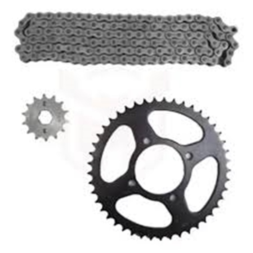 [KSP-032] KIT DE SPROCKET IRON BOX  CADENA REFORZADA 428H- 128L SPROCKET 45T/14T 170-Z