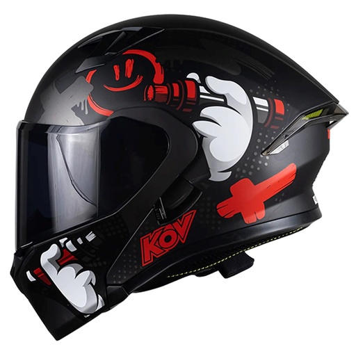 [7502305897475] KOV CASCO FURIA TAGGER ROJO L