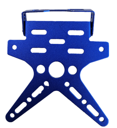 [POR-6799-0001A-R] PORTA-PLACA ALUMINIO DECORATIVO AZUL