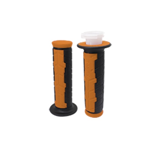 [RS-PUN-10007O] PUÑO DE CAUCHO TIPO NAKED NEGRO CON NARANJA