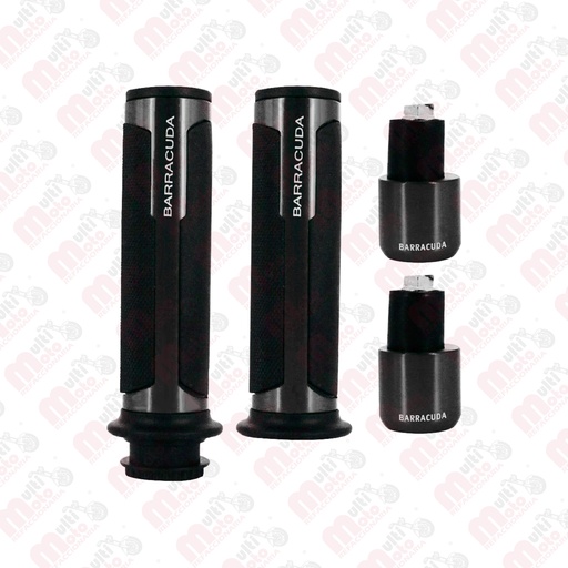 [MZ-253-G] Puños de aluminio barracuda gris
