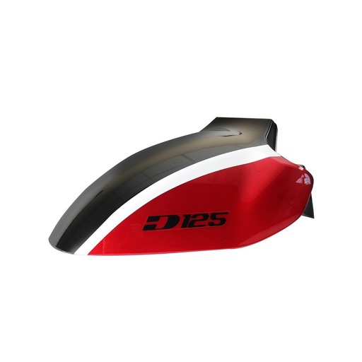 [F16010250-R] SALPICADERA DEL NEGRO ROJO D125