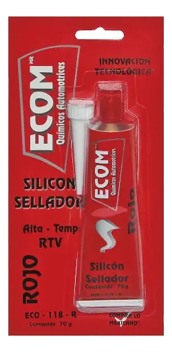 [QDE-T703V] SILICON SELLADOR ALTA-TEMP. RTV ROJO 85 GR. GUNK