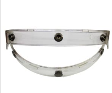 [CAS-ASIS-01] SISTEMA ABATIBLE - MICA BURBUJA PARA CASCO 3/4 RUDOS BIKER