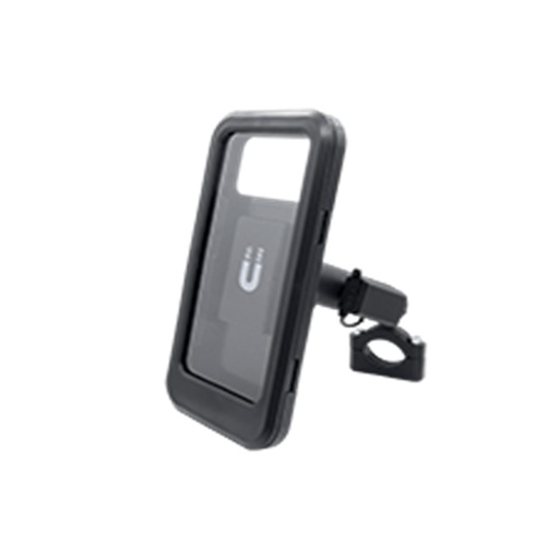 [RS-SOPC-6006BK] SOPORTE PARA CELULAR UNIVERSAL IMPERMEABLE CON CARGADOR PARA ESPEJO Y MANUBRIO