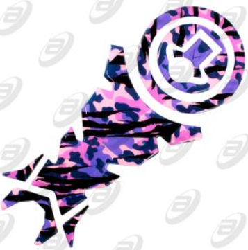 [STI-011] STICKER PROTECTOR DE GOMA CAMUFLAJE MORADO PARA TANQUE DE GASOLINA