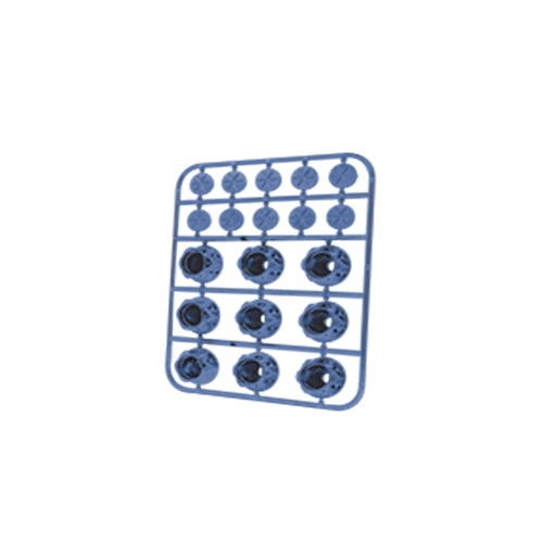 [RS-GRL-12016BU] TAPA PARA TORNILLO HEXAGONAL DE PLASTICO UNIVERSAL (AZUL)