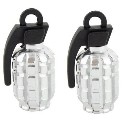 [TAP-2606-0801P-R] TAPON DE VALVULA DE AIRE ALUMINIO GRANADA PLATA