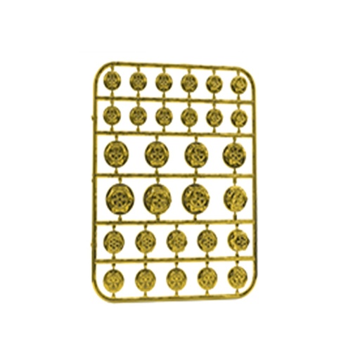 [RS-GRL-12004GD] TAPON DECORATIVO PARA TORNILLERIA DE PLASTICO (DORADO)