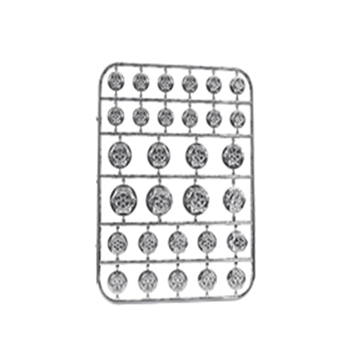 [RS-GRL-12004S] TAPON DECORATIVO PARA TORNILLERIA DE PLASTICO (PLATA)