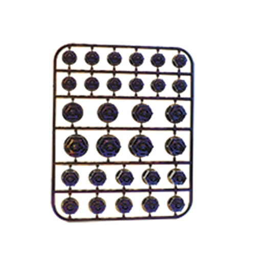 [RS-GRL-12005BU] TAPON TORNILLO DE PLASTICO DECORATIVO TIPO CUPULA AZUL UNIVERSAL