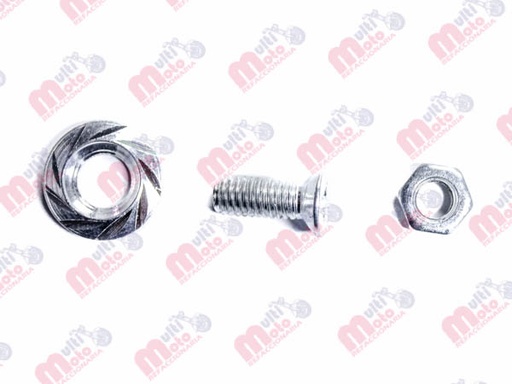 [TOR-6701-0809P] TORNILLO DECORATIVO ALUMINIO CON COLORES REDONDO M6 PLATA