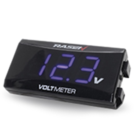 [RS-GRL-12018BU] VOLTIMETRO CUADRADO CON LETRAS AZULES