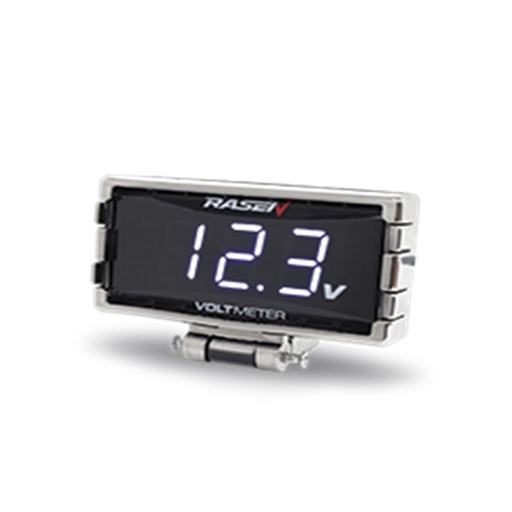 [RS-GRL-12019W] VOLTIMETRO RECTANGULAR BLANCO CON SUJECION AL ESPEJO