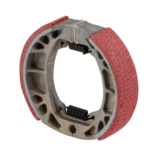 [3000111] ZAPATAS DE FRENO 10.5x9.5x2.4 MODELO X125G, D150LT, AR110, FT115, DT90, FORZA 125, CS125, STRADA 70, CITY 125, BIT 150, VITALIA150 Color Rojo