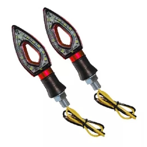 [DIR-118] DIRECCIONALES LED ROJO TRIANGLE  12 Vcc UNIVERSAL