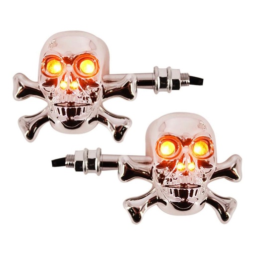 [Mz-1848] Direccional tipo chopper cromado