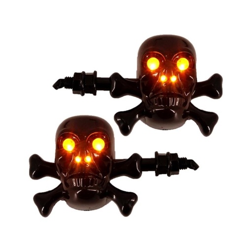 [MZ-1847] Direccional tipo chopper negro