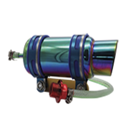 [RS-GRL-12009BU] ENFRIADOR DE ACEITE DE MOTOR EN ALUMINIO TORNASOL CON CONECCIONES UNIVERSAL