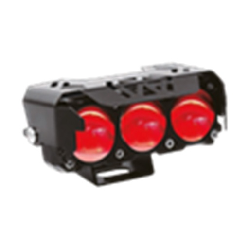 [RS-LED-13138Y-W-R] FARO LED TRES OJOS DE DIABLO (AMARILLO-BLANCO-ROJO)