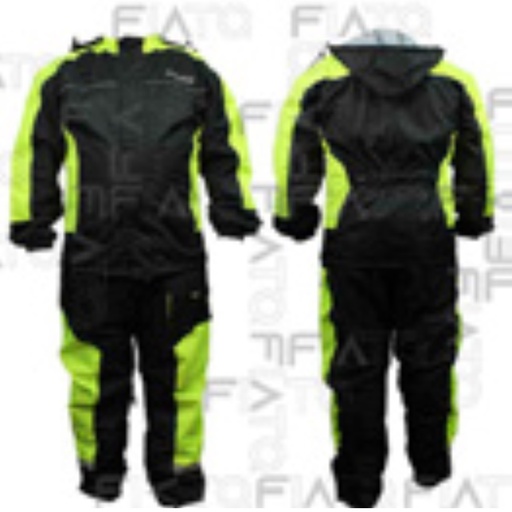 [IMP-006-2XL] IMPERMEABLE A-JACKETS 2 PIEZAS DE PVC RESORTE EN EL PANTALON DOBLE SOLAPA GORRA REFLEJANTES EN PECHOO
Y PIERNA Amarillo Negro TALLA 2XL