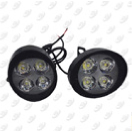 [LUZ-024] LUZ ROUND BLANCA 12 Vcc 7W ESTROBO / ALTA / BAJA