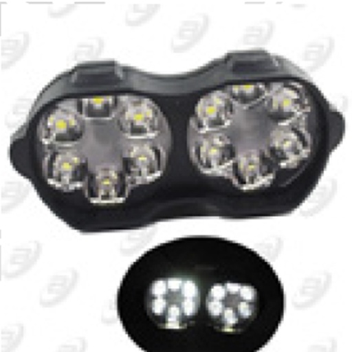 [LUZ-031] LUZ ROUND DOBLE BLANCA 12 Vcc