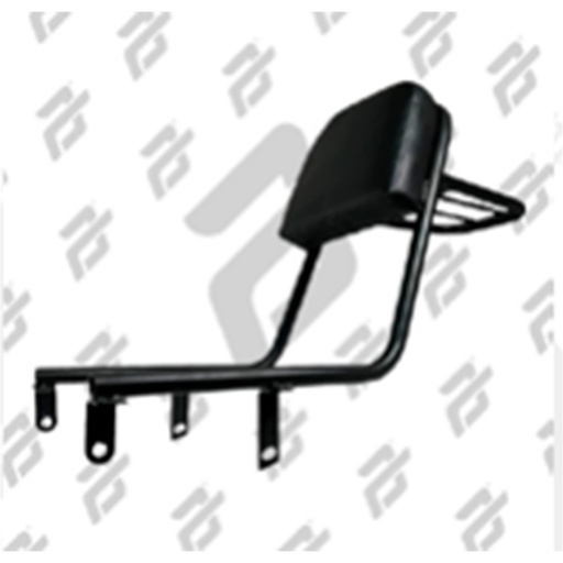 [PAR-037] Respaldo Con Parrilla Portabultos Negro Mate IT TC-200 / IT TC-250 / VN REBELLIAN-250