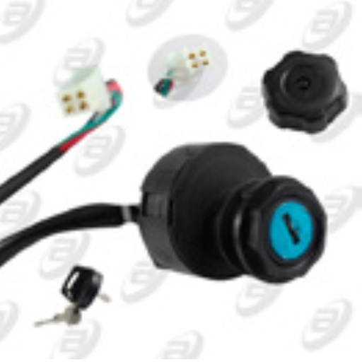 [SWI-109] SWITCH INTERRUPTOR DE ENCENDIDO C/ JUEGO DE LLAVES TAPON DE GASOLINA 12 Vcc ATV-150 C/REVERSA 19-20 /ATV-180 16-20