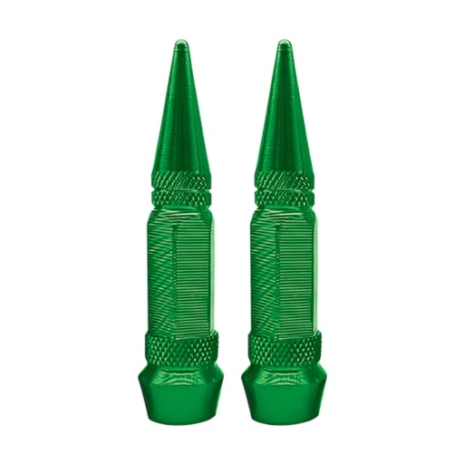 [RS-GRL-12040GN] TAPON DECORATIVO PARA VALVULA EN FORMA DE PUNTA (VERDE)