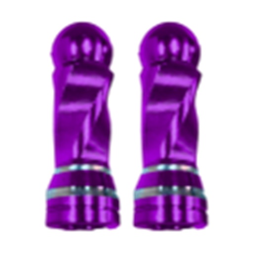 [RS-GRL-12038PR] TAPON DECORATIVO PARA VALVULA EN FORMA RODONDO (PÚRPURA)