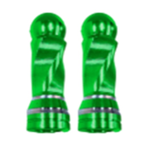 [RS-GRL-12038GN] TAPON DECORATIVO PARA VALVULA EN FORMA RODONDO (VERDE)