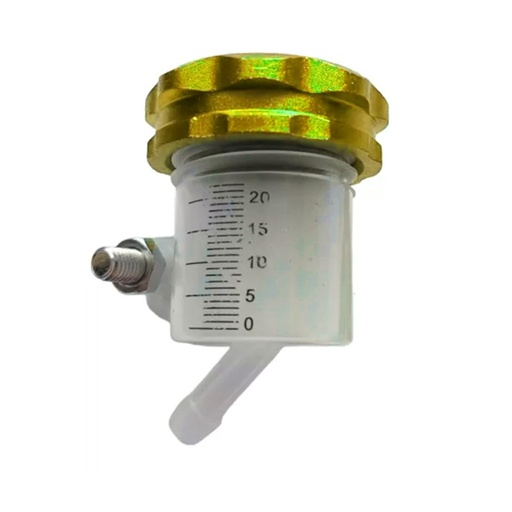 [BOM-1302-0808] VASO DE ACEITE DE BOMBA DE FRENO DE MOTOCICLETA IR0802 DORADO